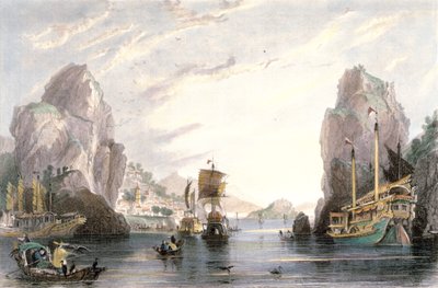 The Shi-Mun, or Rock Gates by Thomas Allom